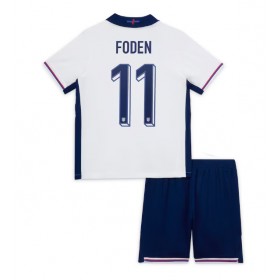 England Phil Foden #11 Hjemme skjorte til barn EM 2024 Kortermet (+ korte bukser)